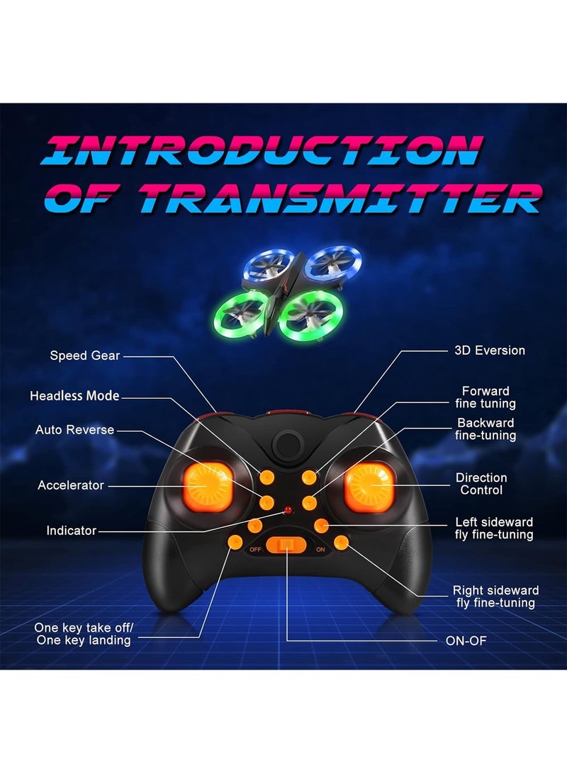 Children's Mini Drone, LED Remote Control Quadcopter ,360 Degree Throwing Flight