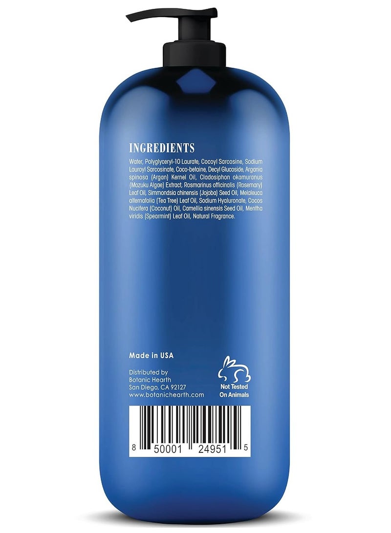 Botanic Hearth tea tree face wash with mint acne fighting therapeutic hydrating liquid face soap with pure tea tree oil for women and men paraben free 16 fl oz