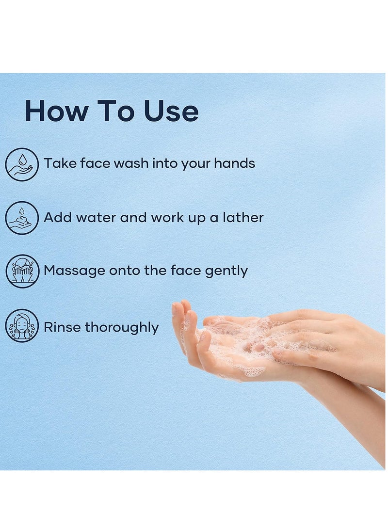 Botanic Hearth tea tree face wash with mint acne fighting therapeutic hydrating liquid face soap with pure tea tree oil for women and men paraben free 16 fl oz