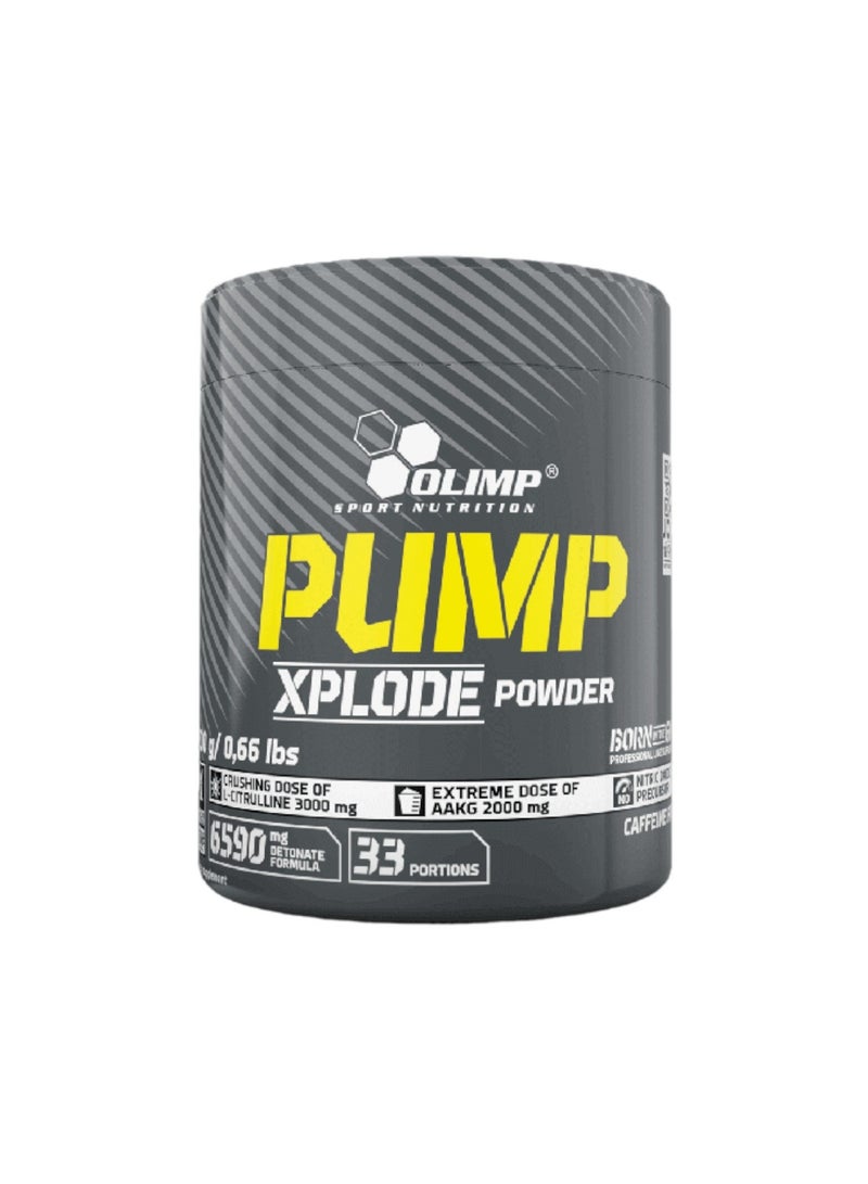 Pump Explode Powder, Pre Workout, Caffeine Free, Cola Flavour, 300gm