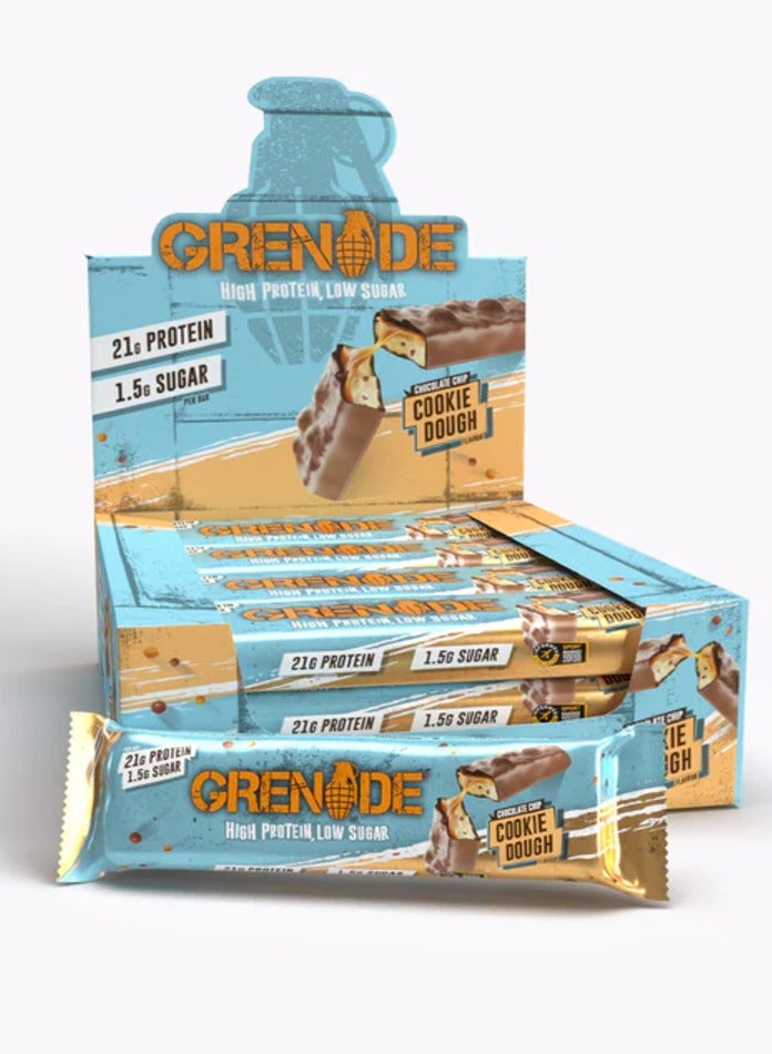 High Protein Bar Cookie Dough Flavor Pack of 12