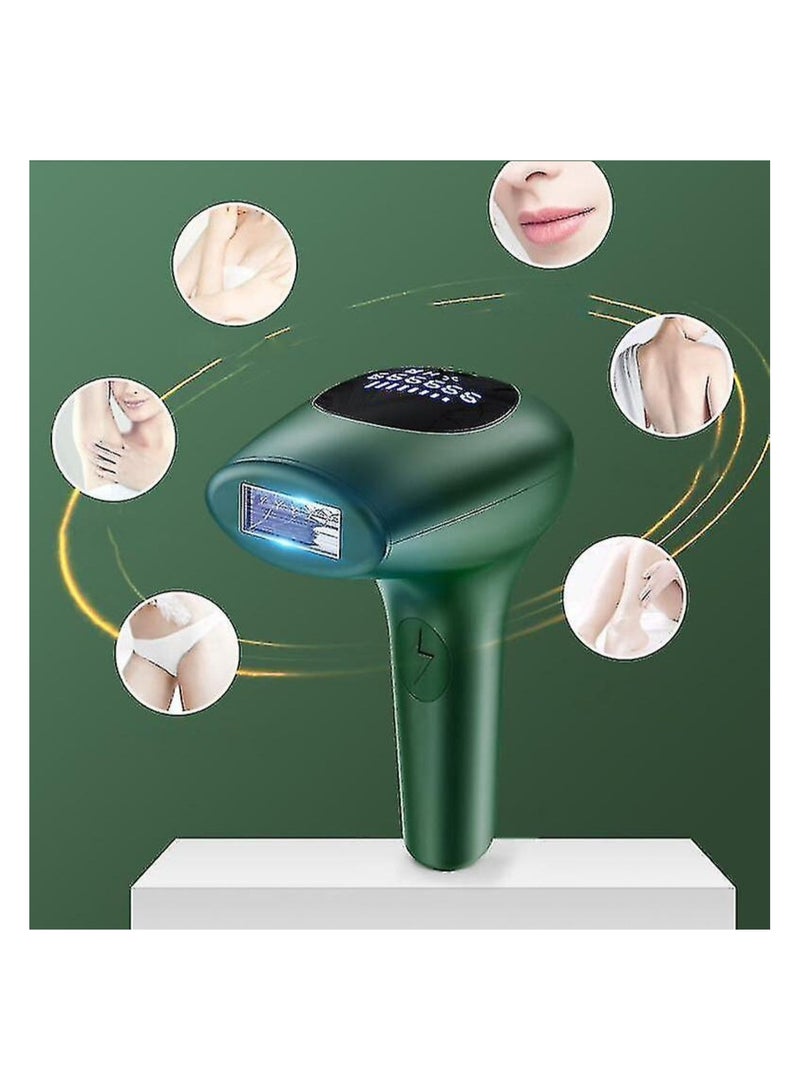 IPL Laser Hair Removal Device with Razor and Sunglasses 900000 (Dark Green)
