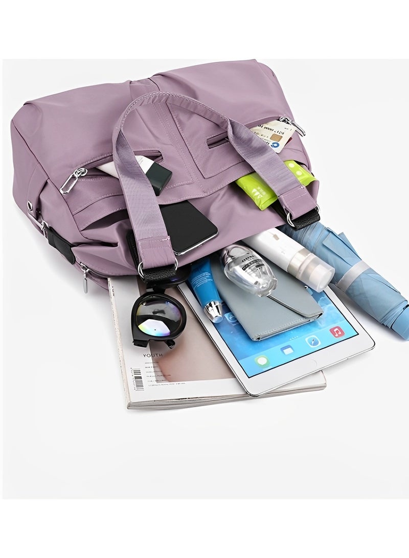 Canvas Tote Bag Waterproof Nylon Multi Pocket Shoulder Bags Laptop Work Bag Purse and Handbags for Women & Men