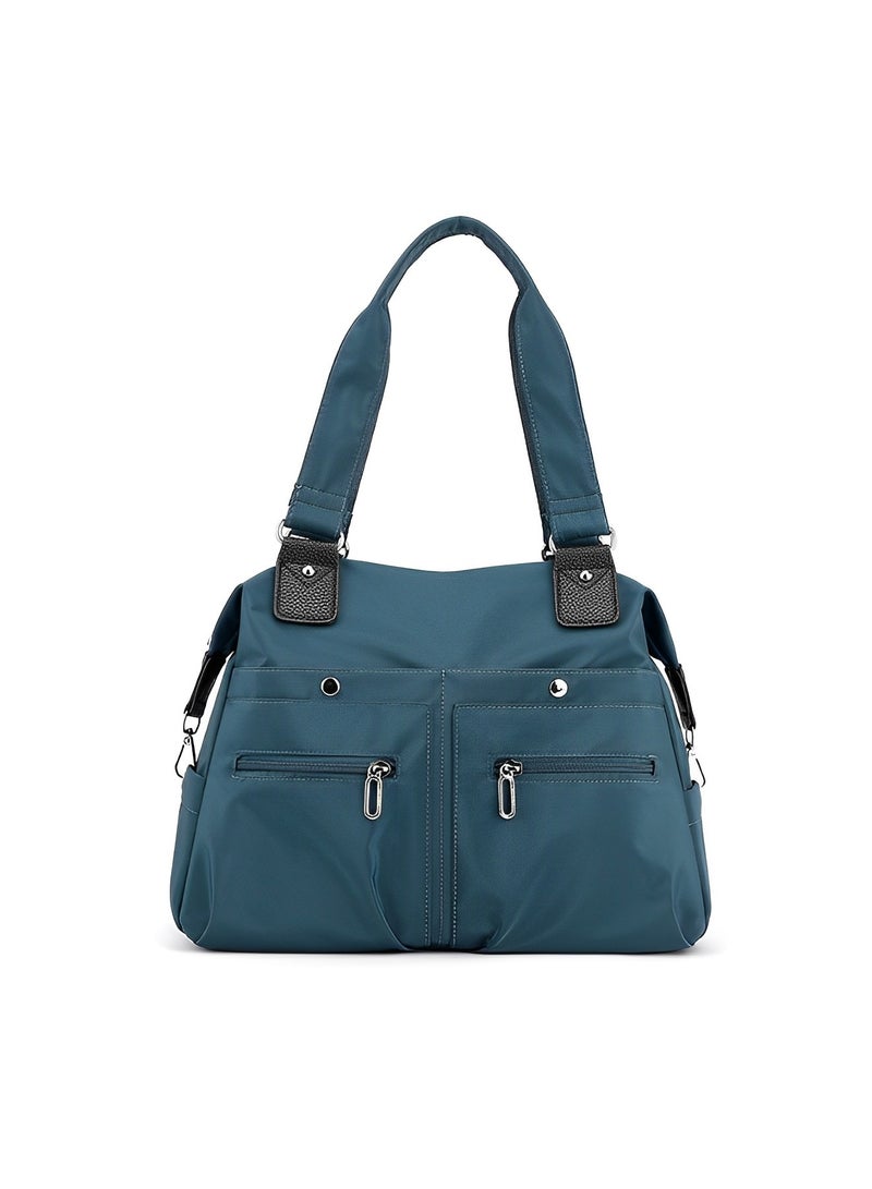 Canvas Tote Bag Waterproof Nylon Multi Pocket Shoulder Bags Laptop Work Bag Purse and Handbags for Women & Men