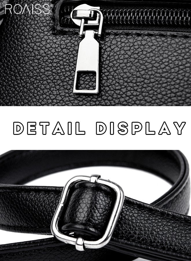 Fashionable Casual Flip Crossbody Bag Women'S Daily Commuting Pu Leather Material Adjustable Strap Shoulder Bag