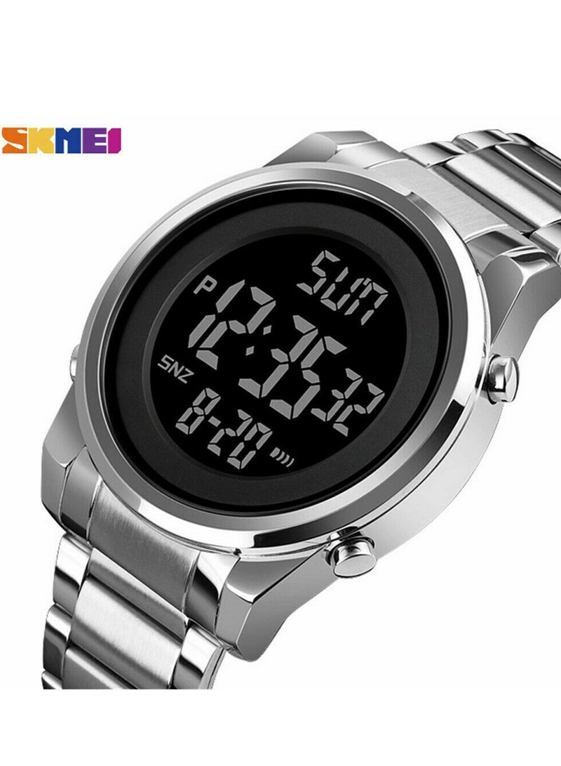 Men's Digital Business Watch - 52 mm - Silver