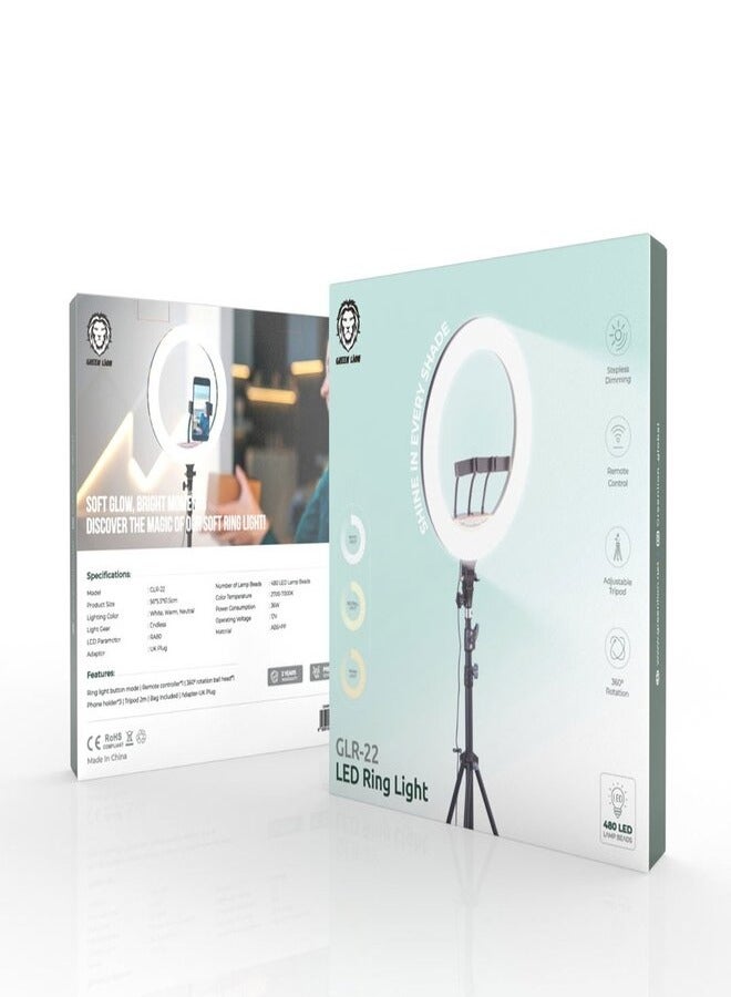 Green Lion Button Mode Ringlight 22