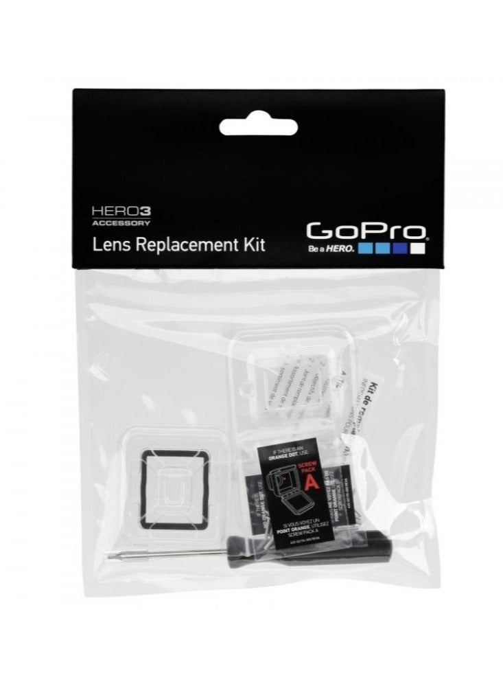 Lens Replacement Kit for Dive and Wrist Housings Black
