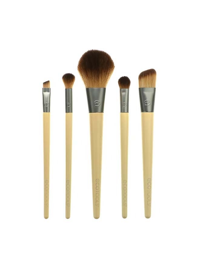 Start The Day Beautifully Brush Set 5 Piece Set and Storage Tin