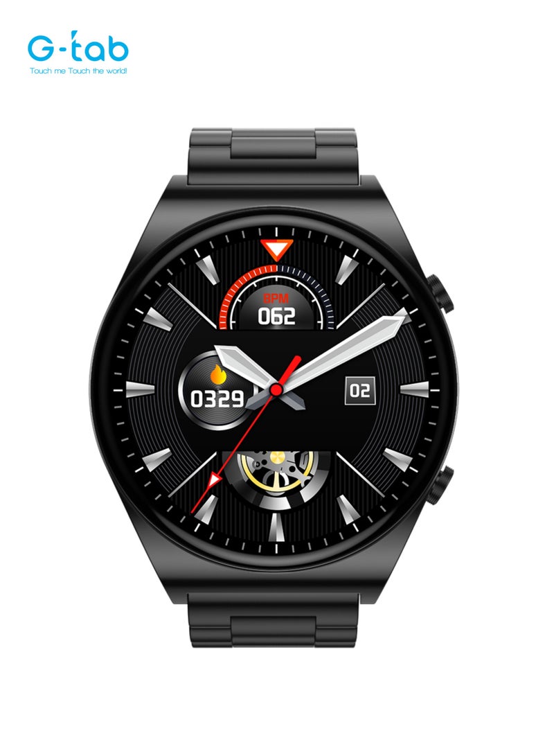 G-Tab GT3 Pro Max smartwatch/1.39 Inches Semi Amoled/IP68 Waterproof/One Click Connection/300 mAh Battery/Health monitoring/Multi sport Mode/ 1 Year Warranty