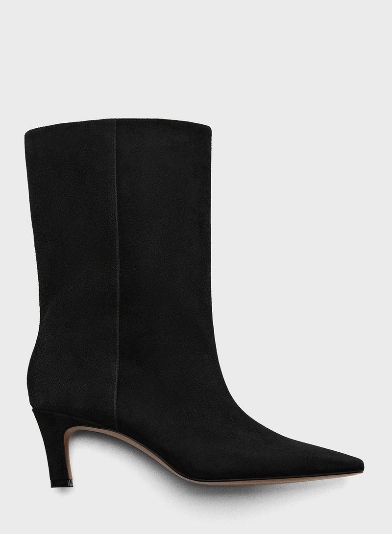 Hiro Mid Heel Ankle Boots