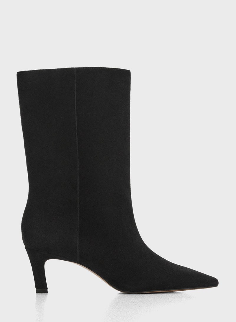 Hiro Mid Heel Ankle Boots