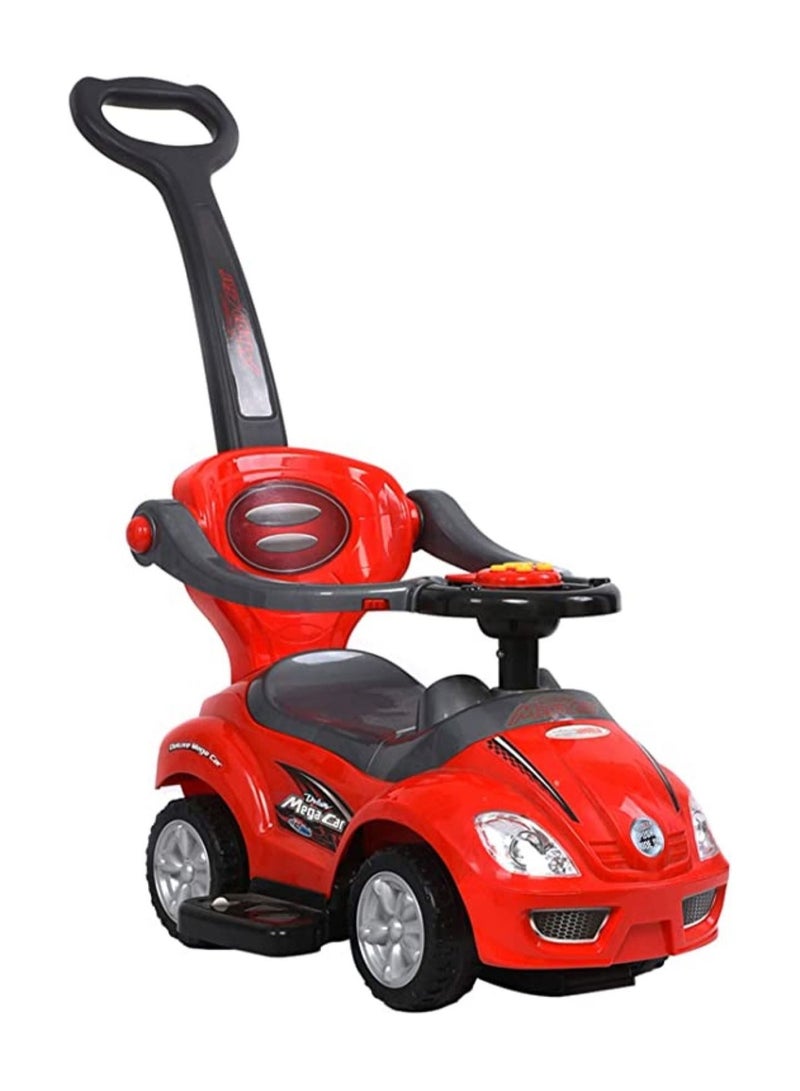 3 In 1 Ride On Toys Push Car Red