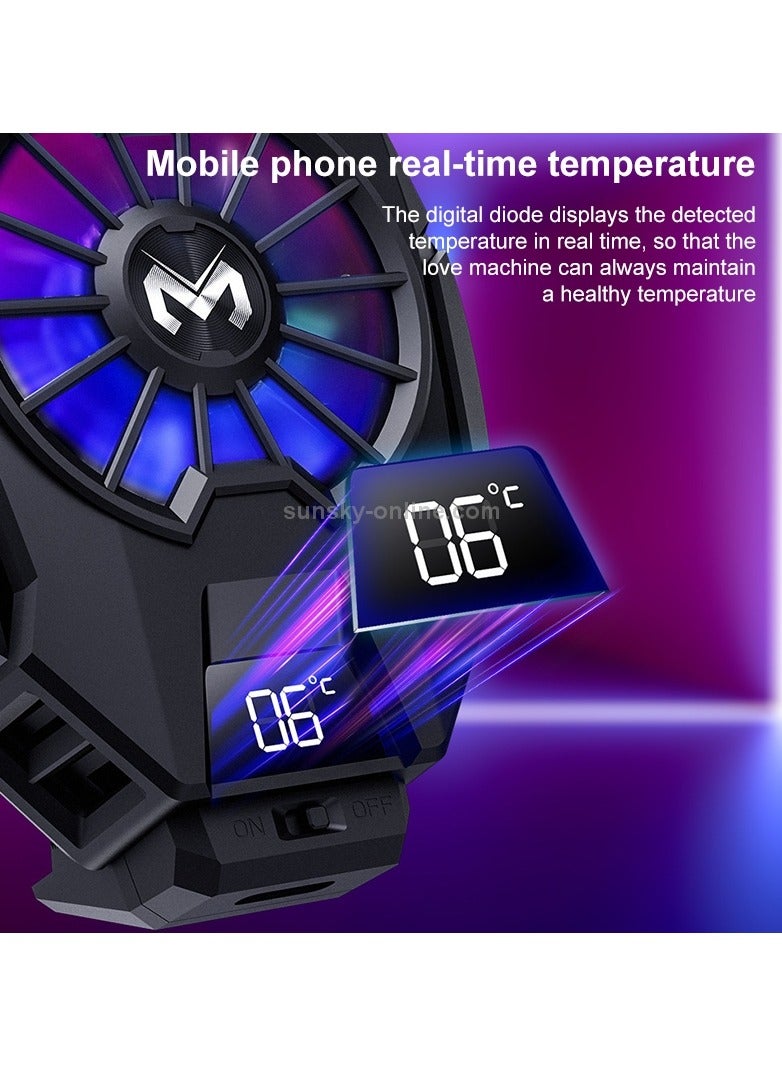 MEMO DL-05 Mobile Phone Radiator Temperature Display Semiconductor Mobile Cooler For PUGB Gaming Universal Phone Cooler