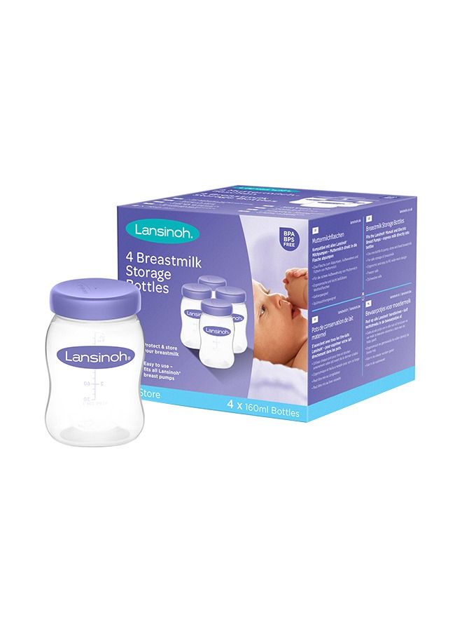 Pack Of 4 Breastmilk Storage Bottles