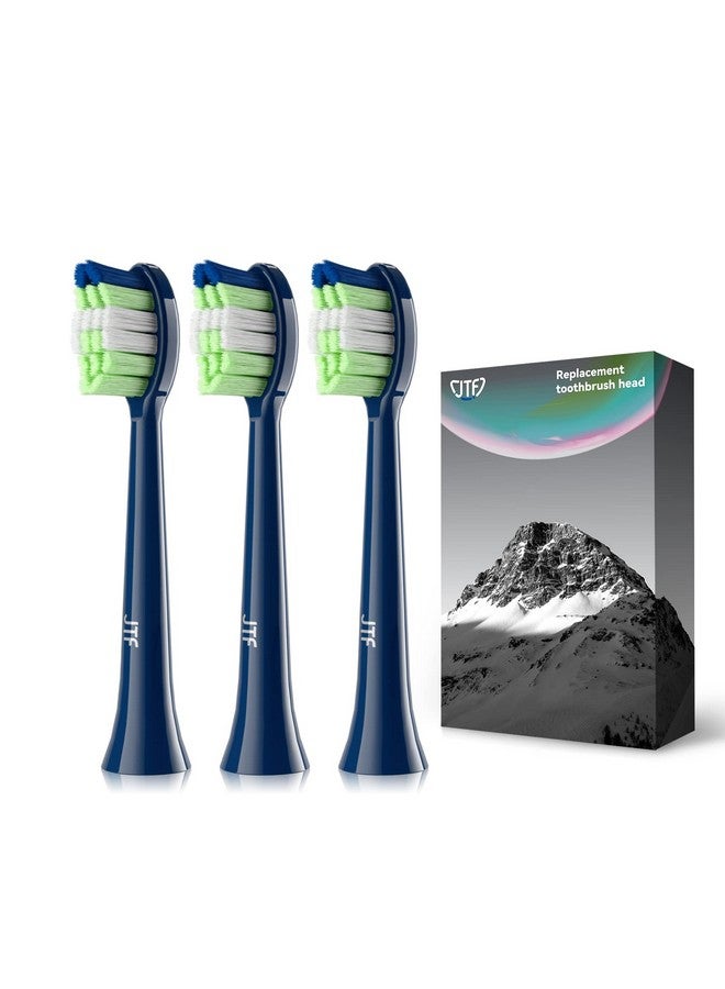 Tf Sonic Smart Toothbrush Genuine Standard Brush Heads 3 Pack Navy Blue P200