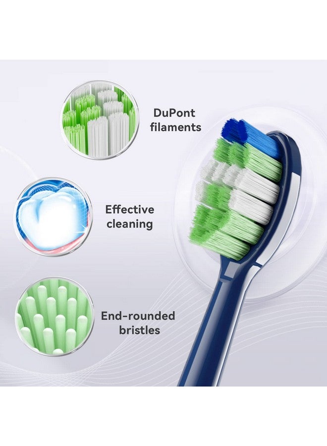 Tf Sonic Smart Toothbrush Genuine Standard Brush Heads 3 Pack Navy Blue P200