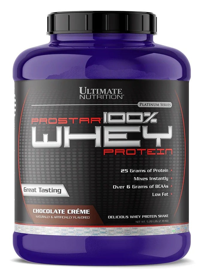 Ultimate Nutrition Prostar 100% Whey Protein 2.39kg Chocolate Cream Flavor