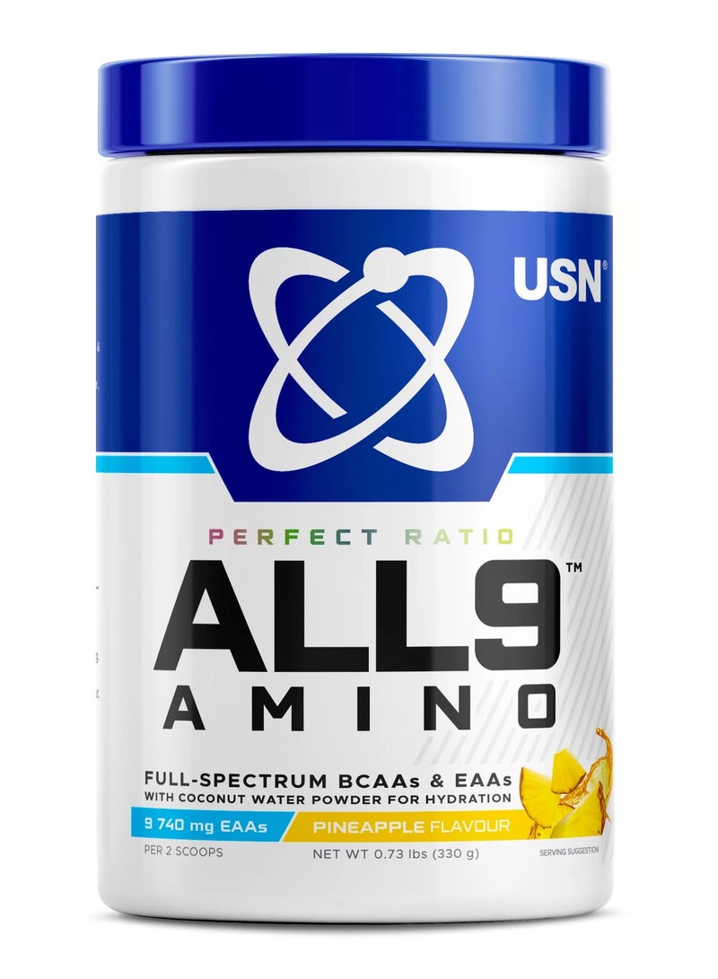 ALL9 Amino 330 gram Pineapple Flavor