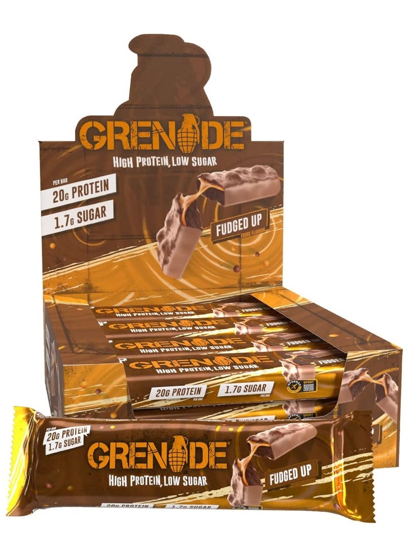 High Protein Bar Fudge Flavor Pack of 12