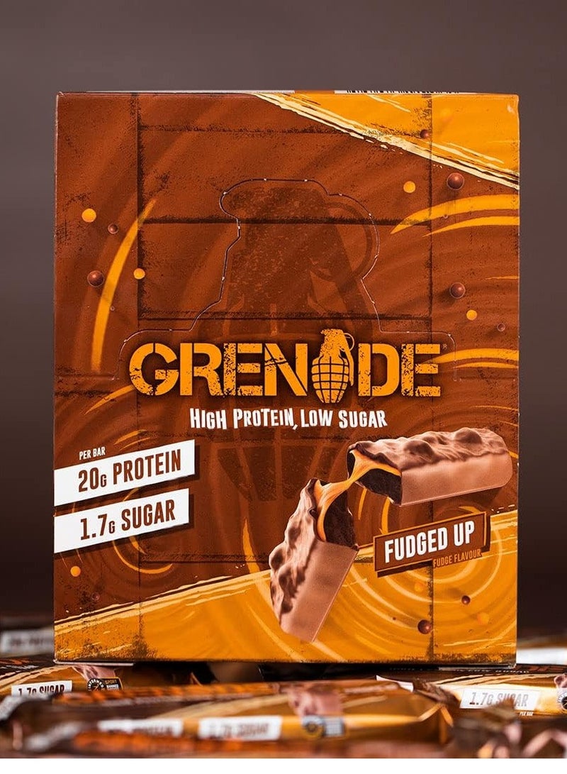 High Protein Bar Fudge Flavor Pack of 12