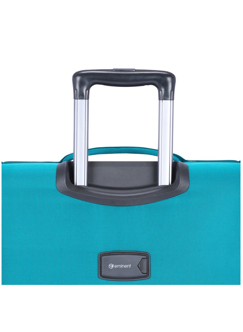 Expandable Luggage Trolley Bag Soft Suitcase for Unisex Travel Polyester Shell Lightweight with TSA lock Double Spinner Wheels E765SZ Carry On 20 Inch Green