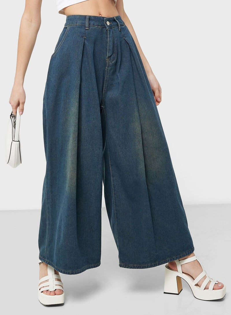 High Waist Wide Leg Jeans