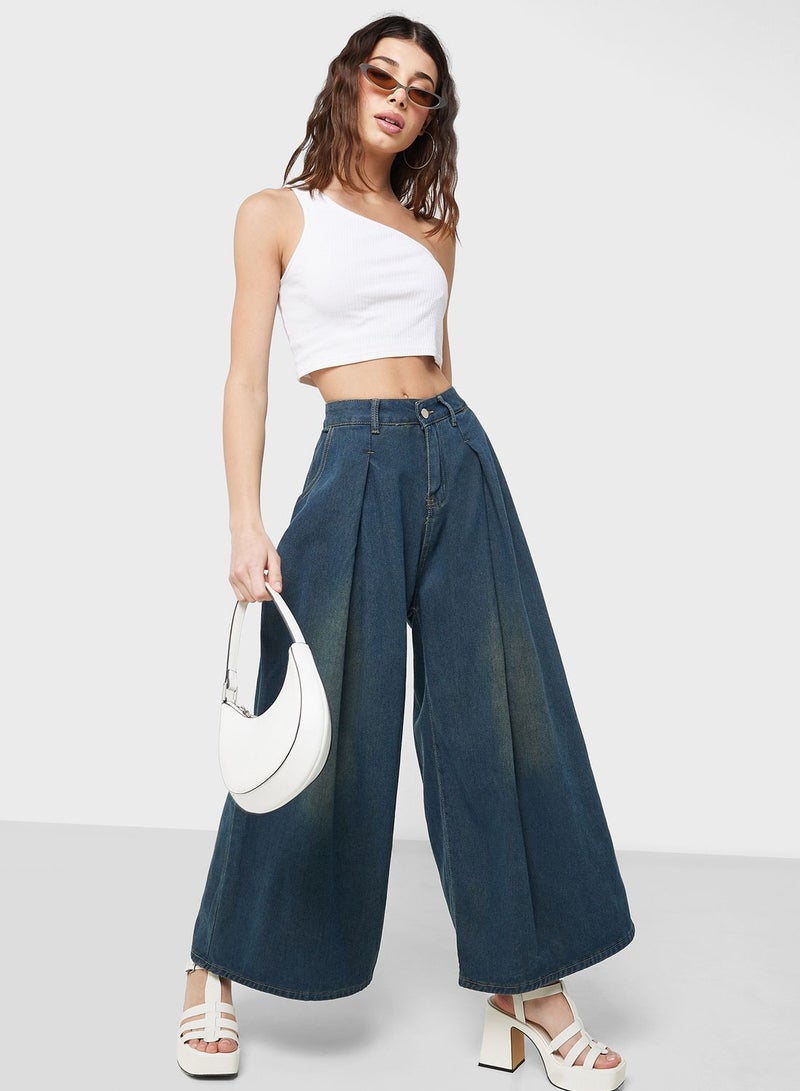 High Waist Wide Leg Jeans