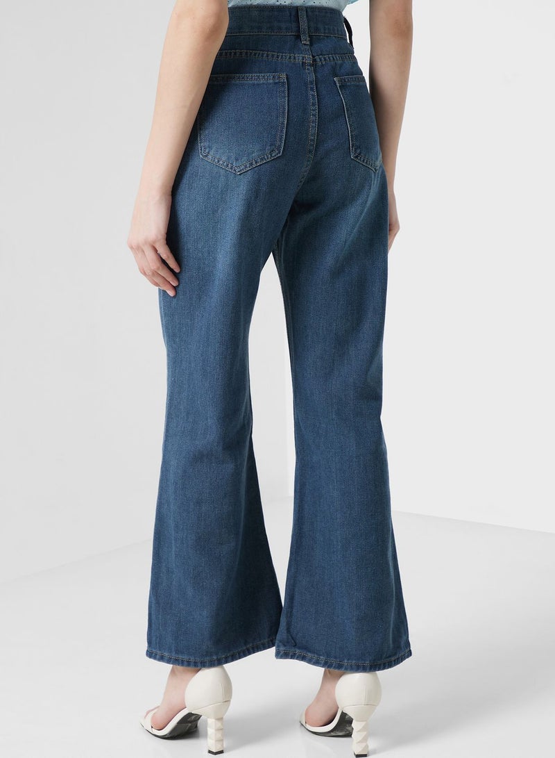 Urban Minx High Waist Wide Leg Jeans