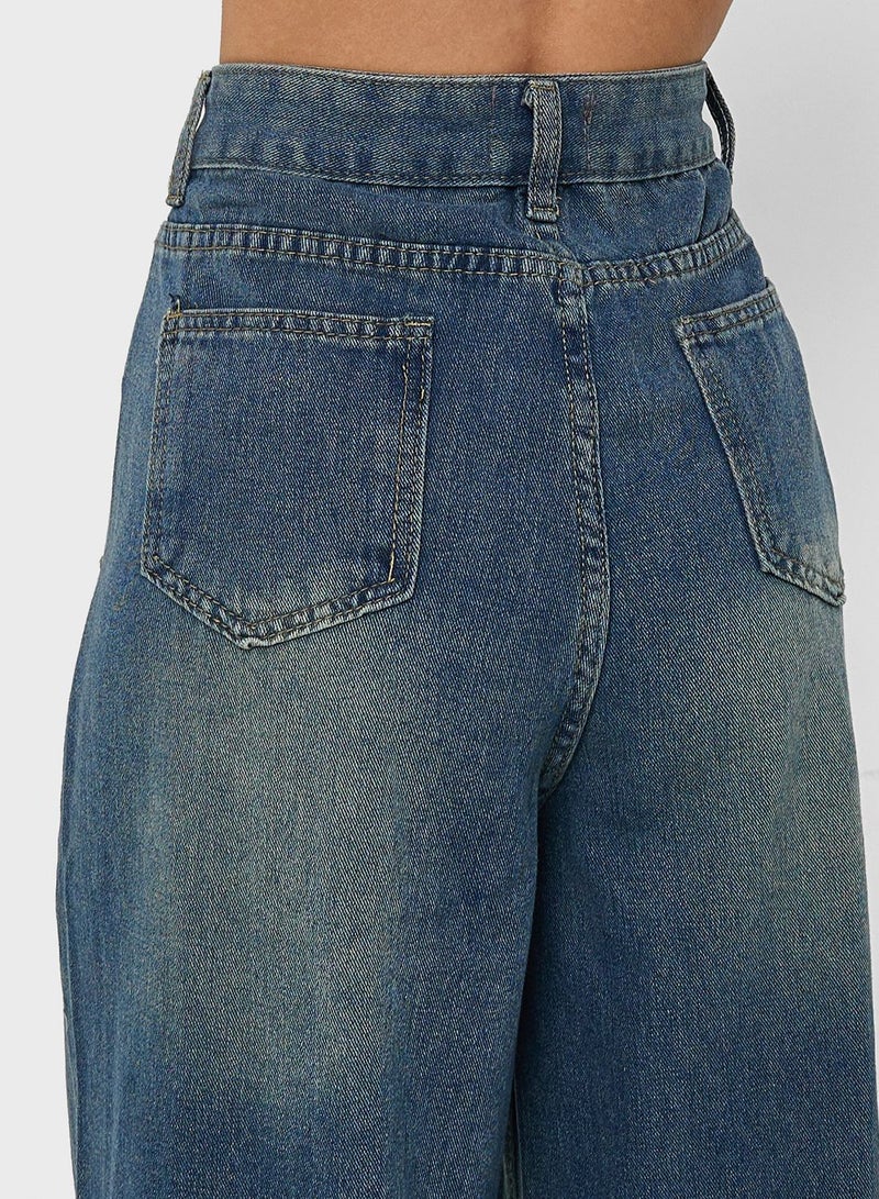 High Waist Wide Leg Jeans