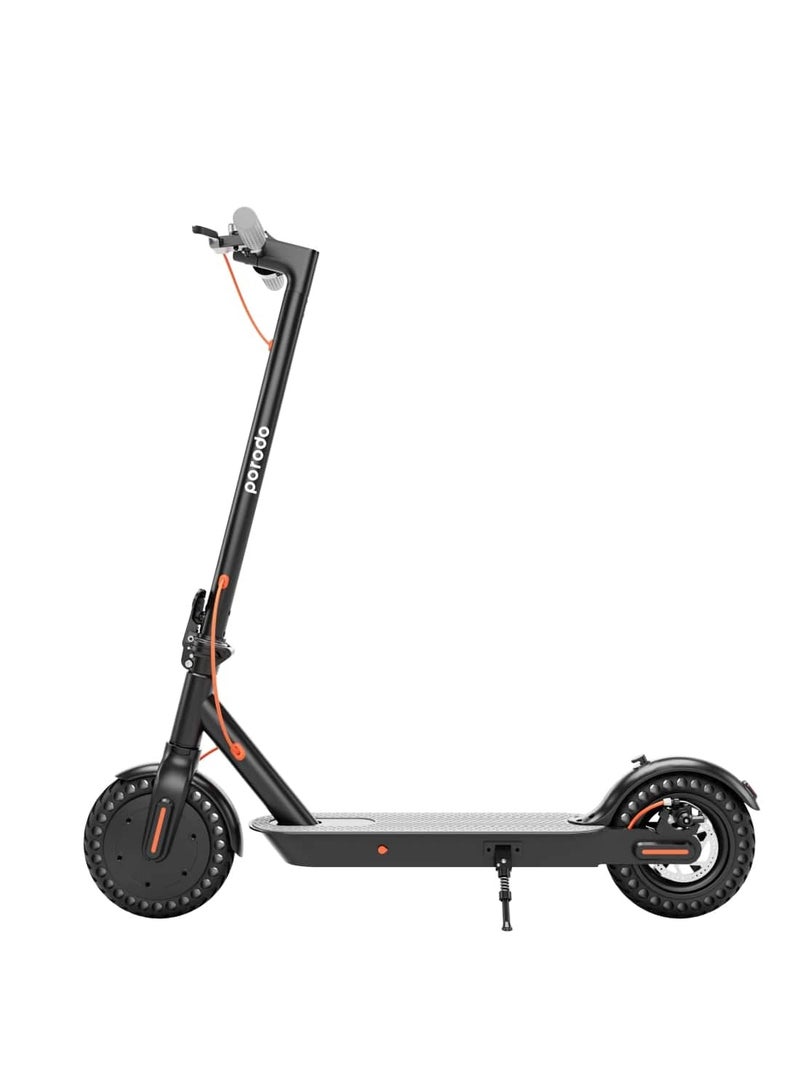 Electric City Scooter Pro 250W with Helmet / Included Phone Mount / 80kg Load / Durable Aluminum Alloy Scooter / Foldable - Black