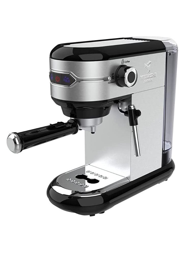 Mebashi Espresso Coffee Maker ECM-2026, 1.25L / 20Bar Pressure (Black)