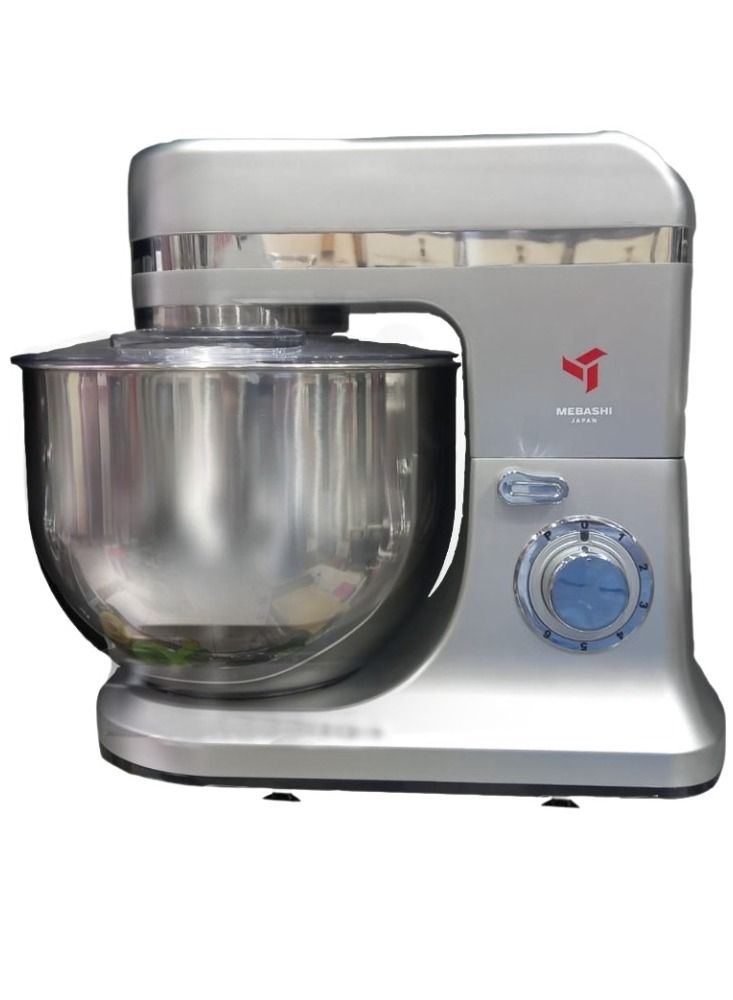 Mebashi Stand Mixer, Food Processer 1500W, 12L Bowl Capacity (Silver)