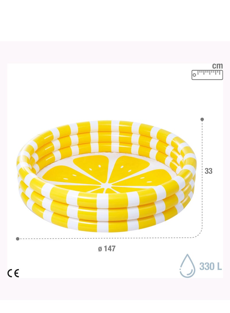 Zesty Lemon Pool - Inflatable Summer Fun for Kids 1.47m x 33cm