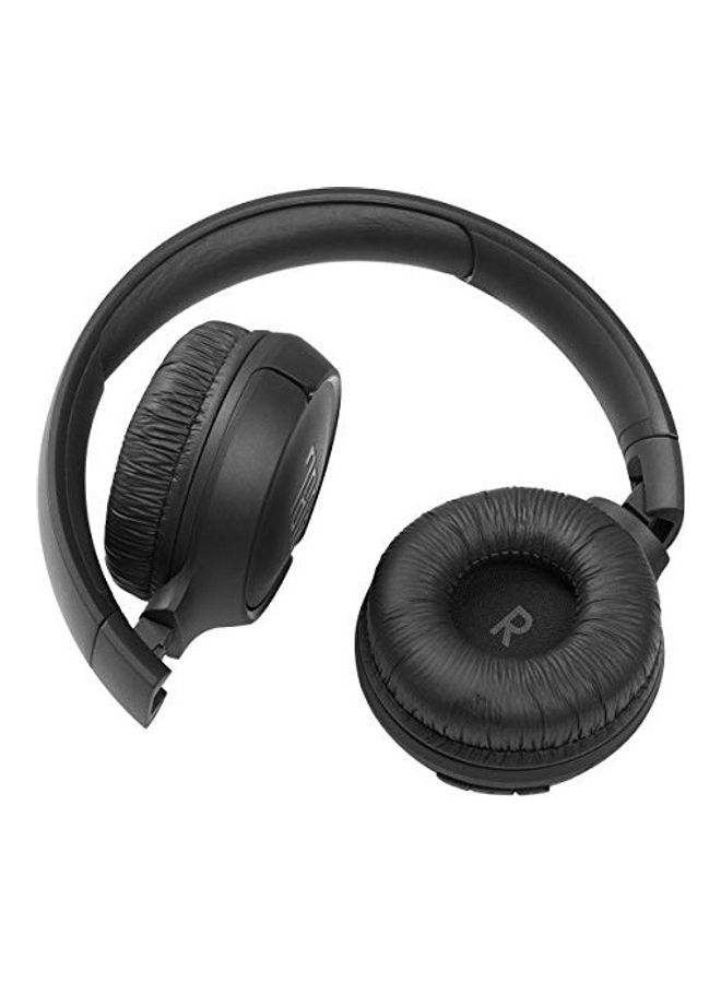 Wireless On-Ear Headphones With Purebass Sound Black