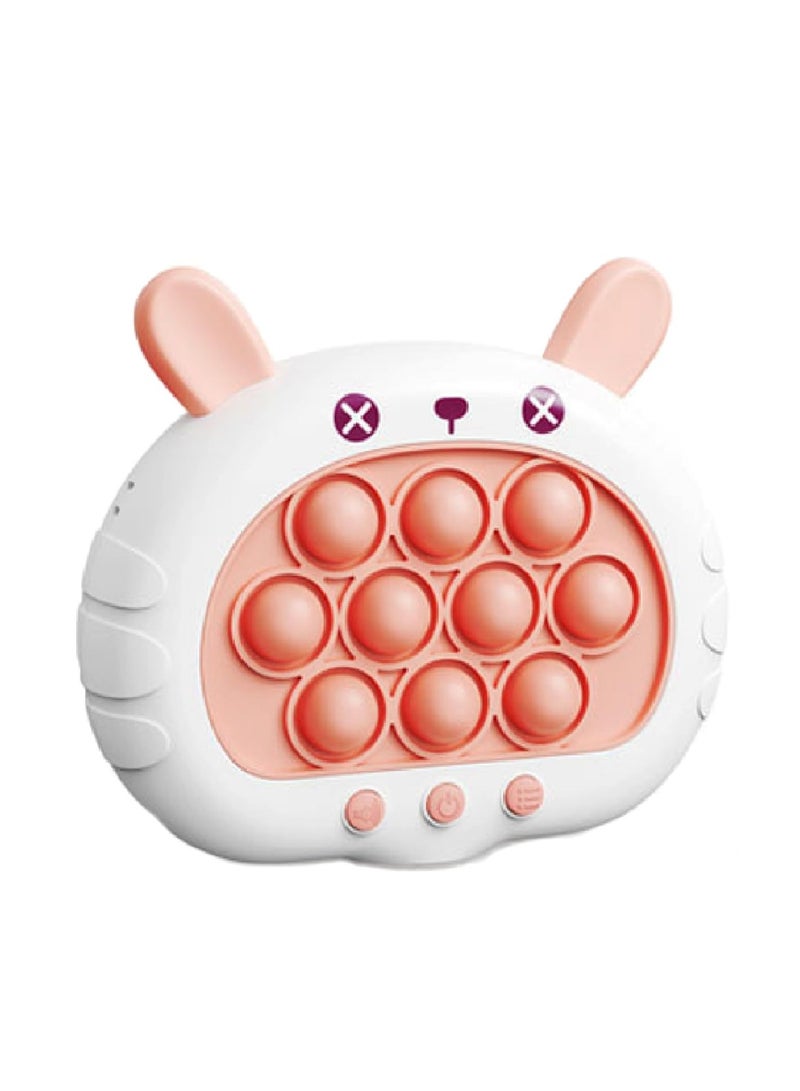 Creative Stress Relief Toys,Breakthrough Puzzle Pop Button Gopher Game Machine - Fun Fidget Toy for Kids & Adults ,Party Favor Gift (Pink Rabbit)