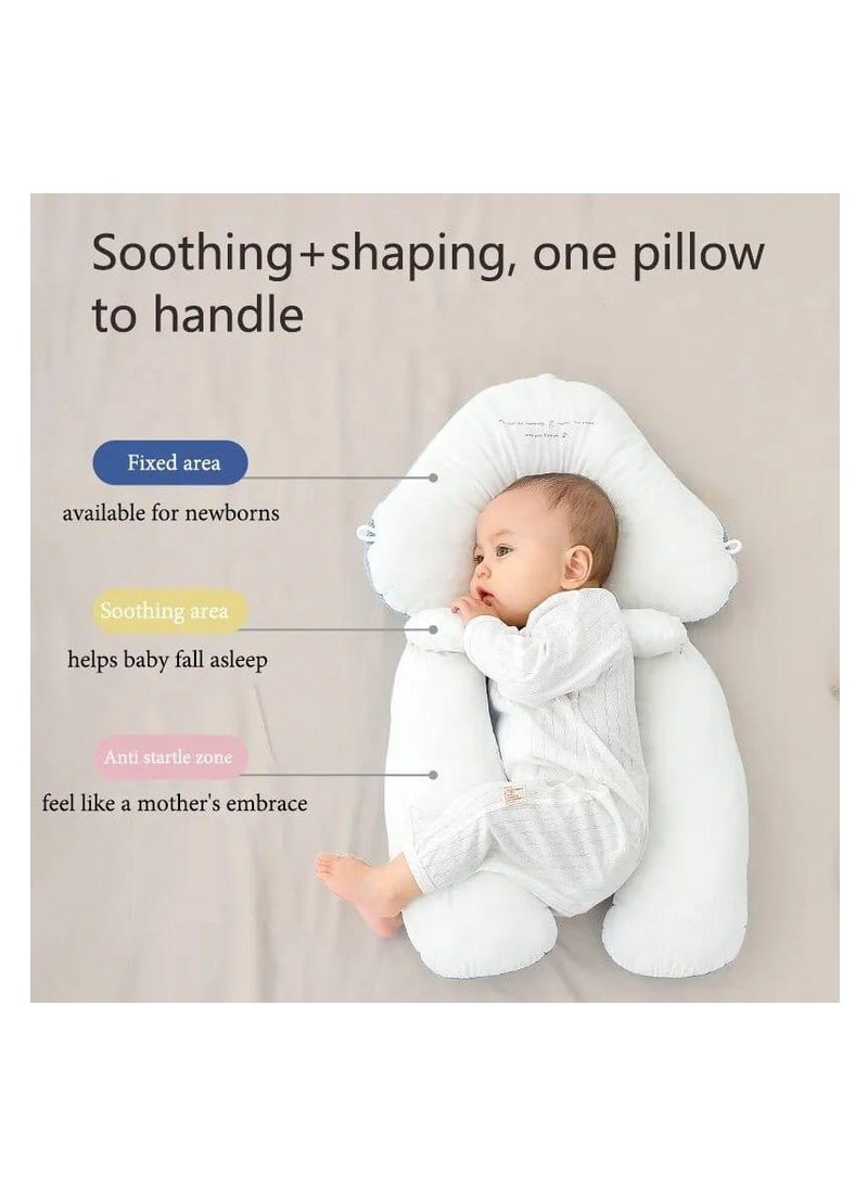 Newborn Baby Shaping Pillow, Adjustable Baby Shaping Pillow - Memory Foam Head and Neck Support, Breathable and Comfortable for Babies aged 0-36 Month