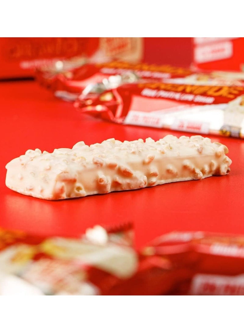 High Protein Bar White Chocolate Salted Peanut Flavor Pack of 12