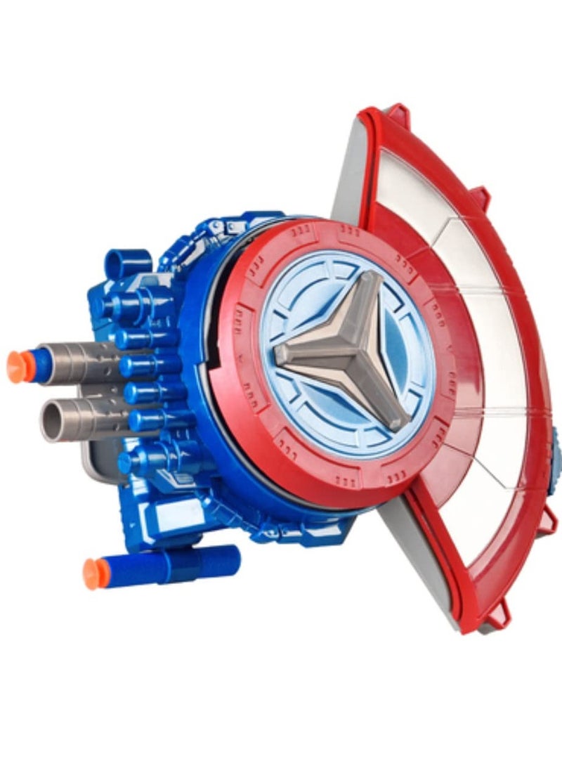 Captain America Shield Launcher Toy, Marvel Avengers Captain America Shield Sling Kids Roleplay,Avengers Roleplay Toy, Superhero Dress Up Costumes,Boy Role Play Toy