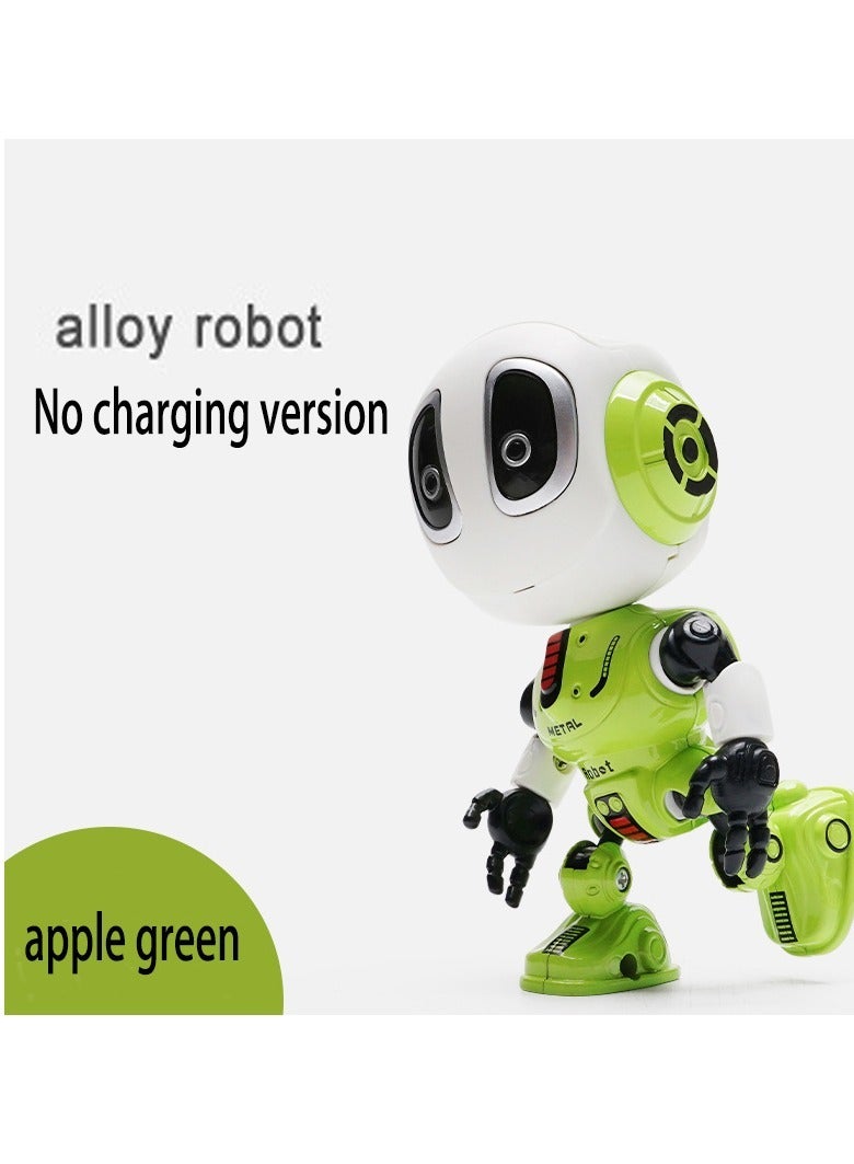 Talking Robot for Kids, Education Robot Toy Mini Robot with LED Eyes New Smart Toys for 3-9 Year Old Boys Girls Best Birthday Gifts(Green)