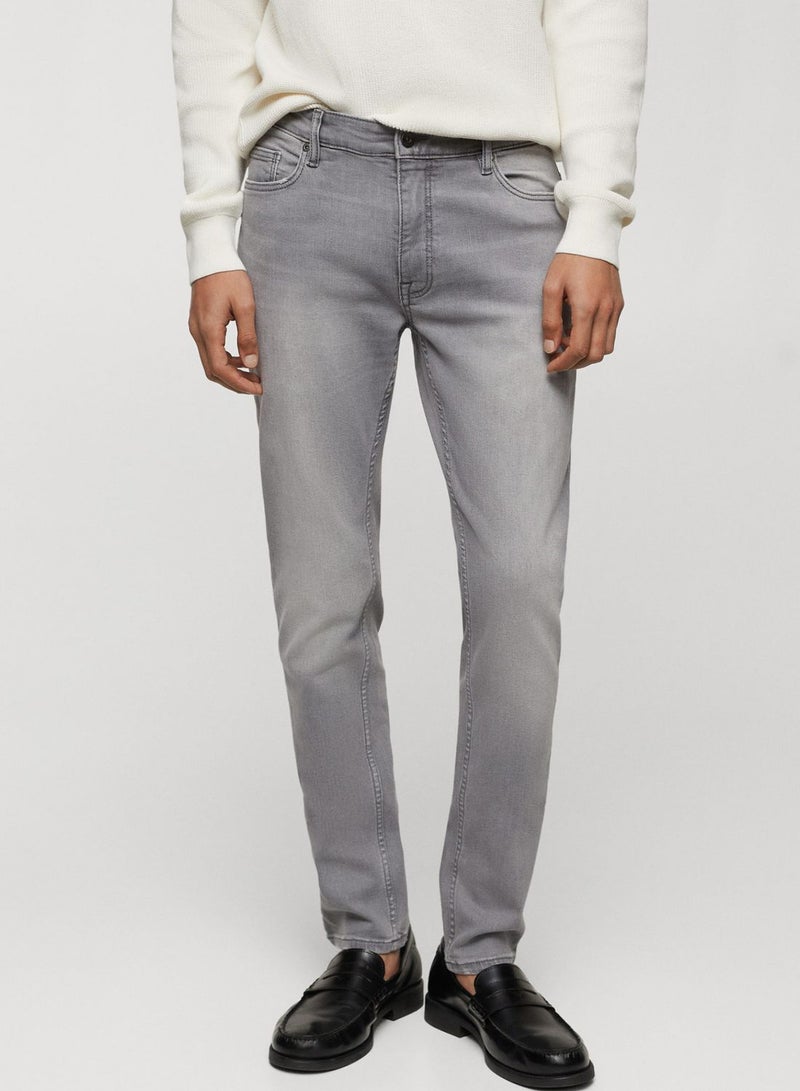 Skinny Fit Light Wash Jeans