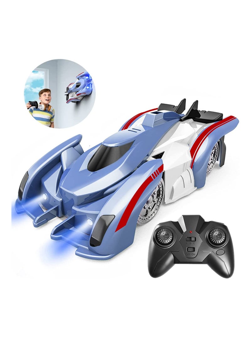 Wall Climbing Remote Control Car Rc Cars 360°Rotating Stunt Toy Car Latest Headlights and Taillight Rechargeable High Speed Cool Toys for Boy Girl Kids Toddlers Birthday Gifts