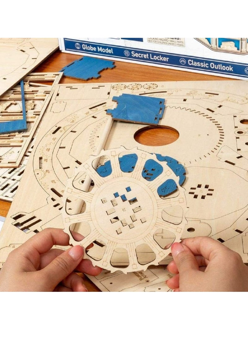 ROKR The Globe ST002,3D Wooden Puzzles for Adults/Teens, Creative Home Decor, Unique Gift for Craft Hobby Adults/Teens