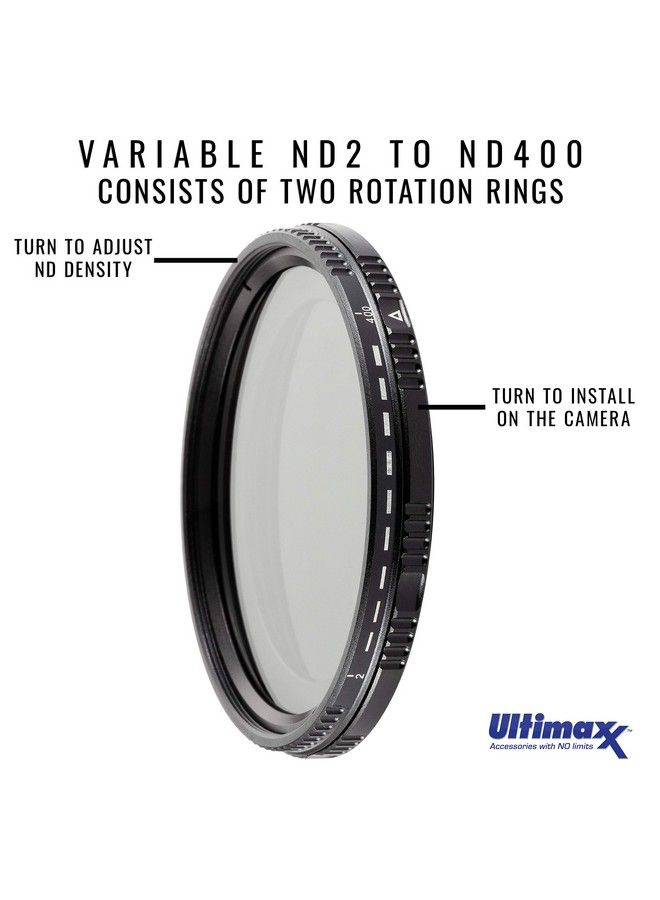 67Mm Nd Filter Ultimaxx 67Mm Nd2Nd400 Fader Variable Neutral Density Adjustable Lens Filter Dynamic Nd Filter Optical Glass