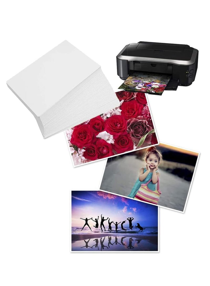 200 Sheets 4x 6inch 4R High Glossy Photo Paper Waterproof Professional photographic Paper Works with Inkjet Printers 230gsm