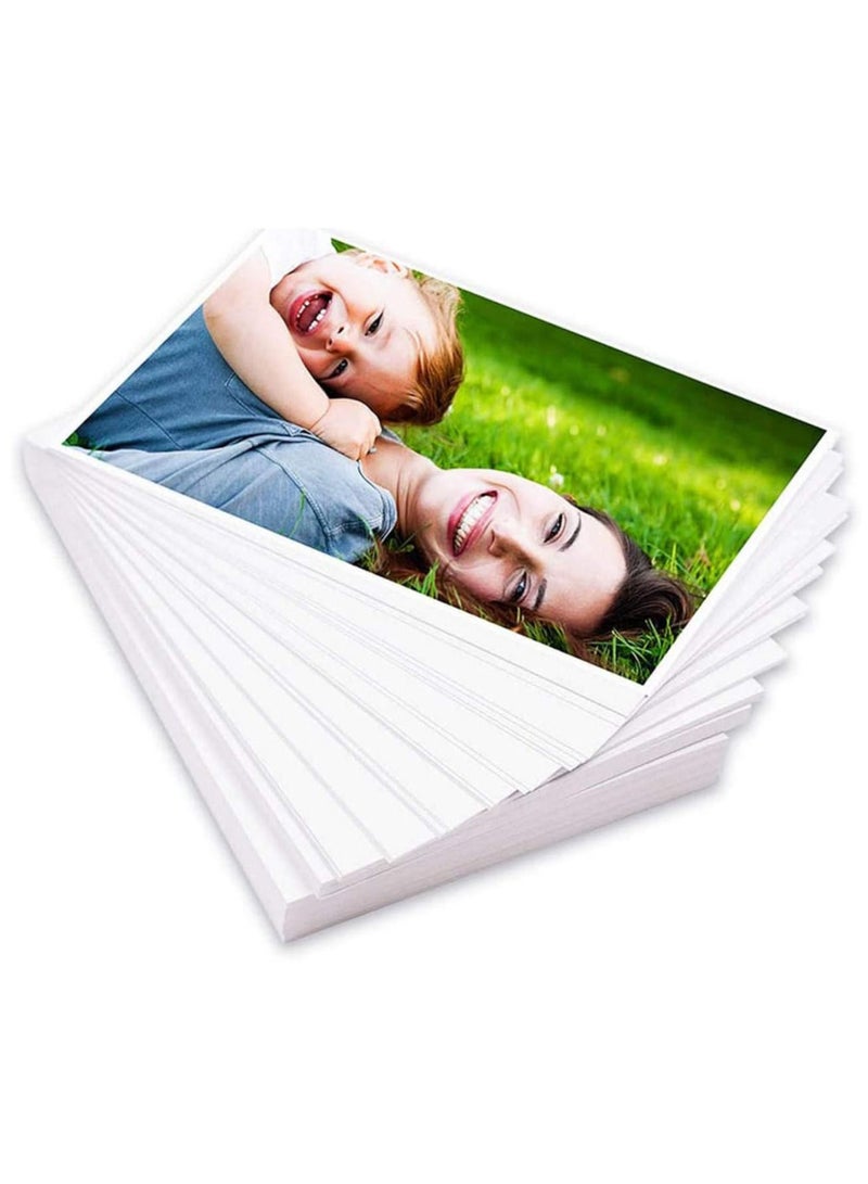 Photo Paper 4R High Glossy Photographic Paper Works with All Printers (320g, 200 Sheets 4inx 6in)