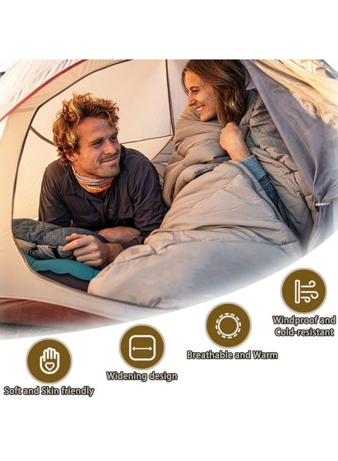 Sleeping Bags,LightWeight Outdoor Sleeping Bags for Adults,Camping Sleeping bags Suitable Temperatures Ranging 10-20 degree, Grey