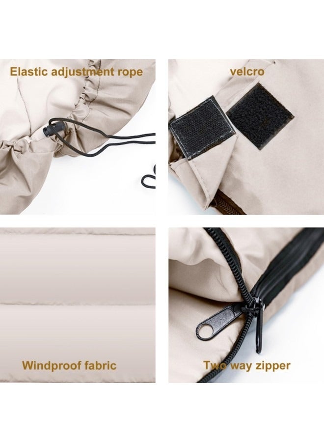 Sleeping Bags,LightWeight Outdoor Sleeping Bags for Adults,Camping Sleeping bags Suitable Temperatures Ranging 10-20 degree, Grey