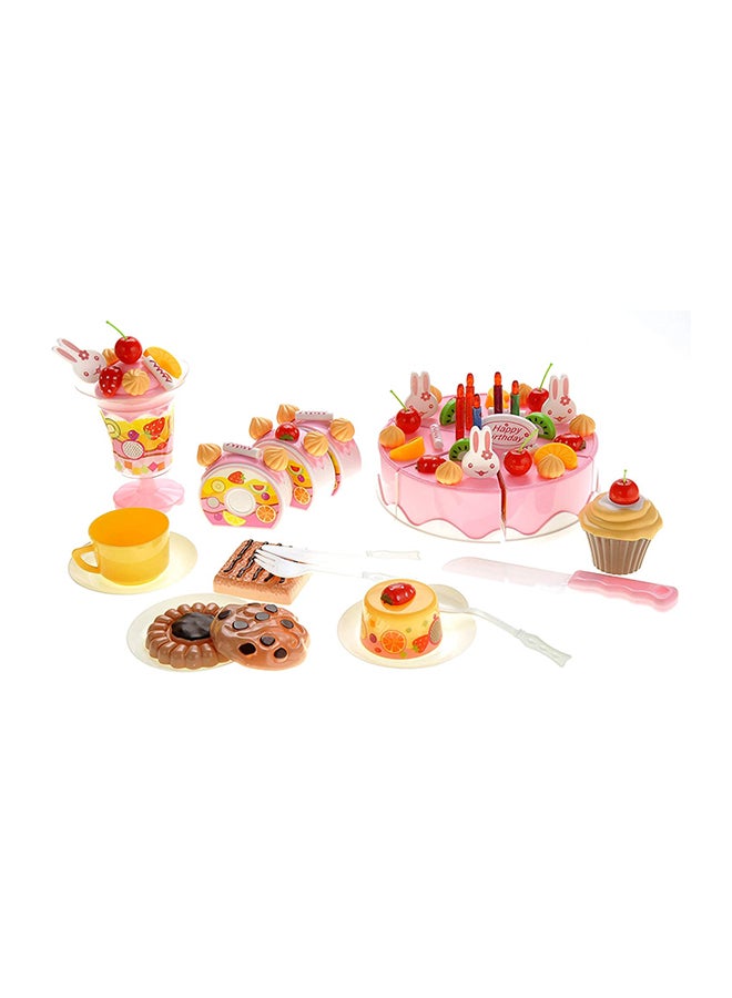 75-Piece DIY Fruit Cake Food Toy Set