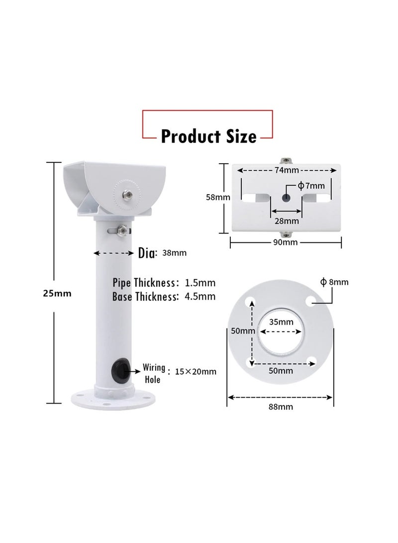 Security Camera Ceiling Mount Bracket, Universal Camera Wall Mounting Bracket for CCTV Security Camera/I Mount/Dome Camera/IP Camera